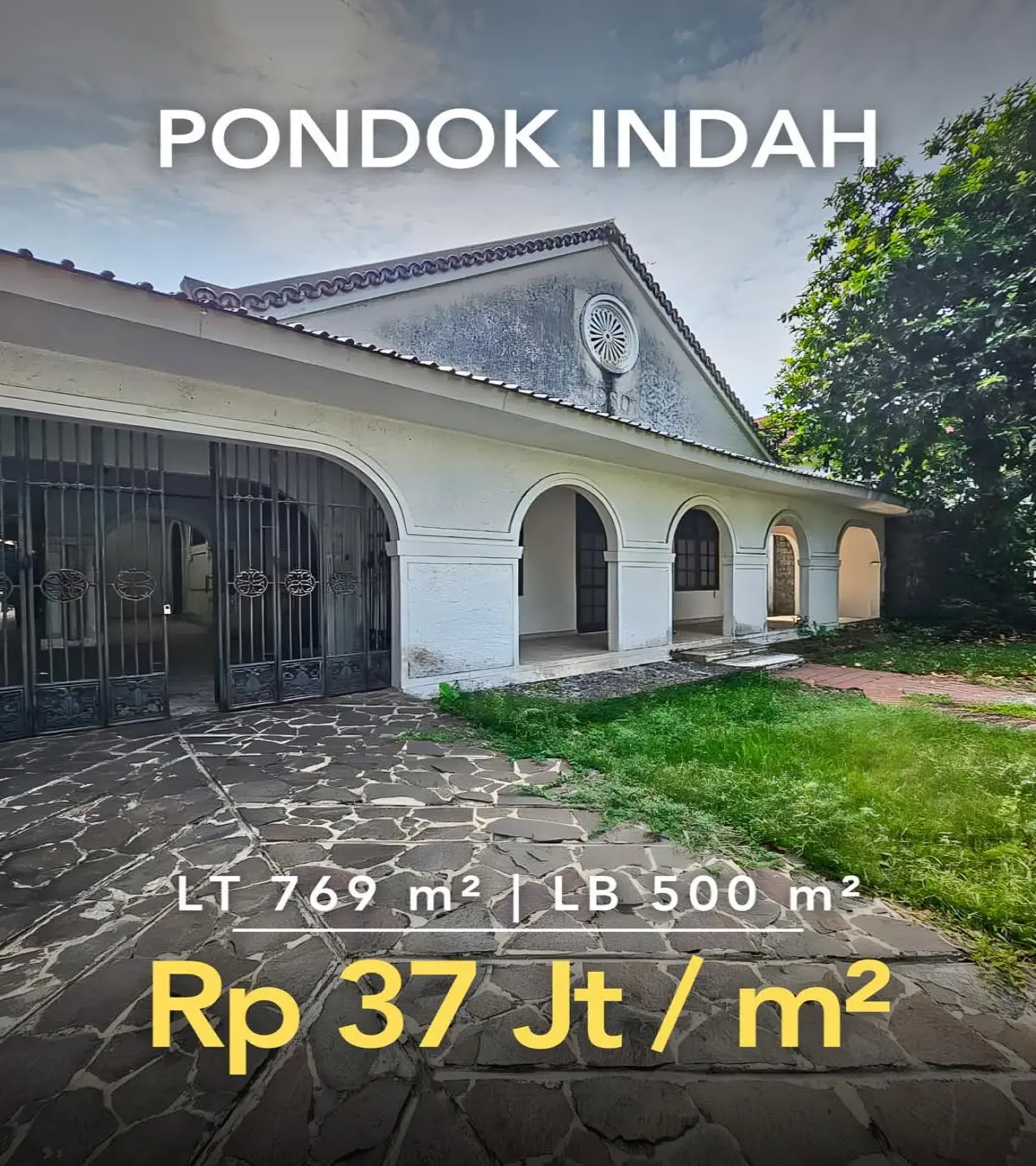 Rumah Dijual Duta Indah Pondok Indah Hanya Hitung Tanah
