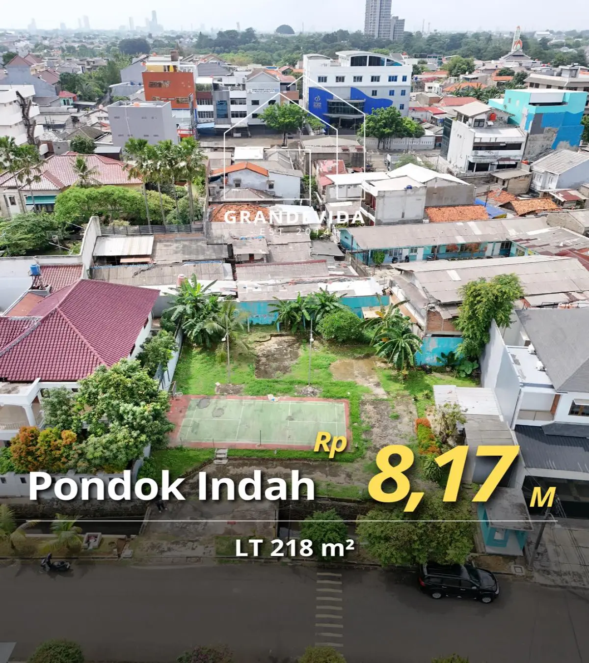 Tanah Dijual Gedung Hijau Pondok Indah Lokasi Strategis