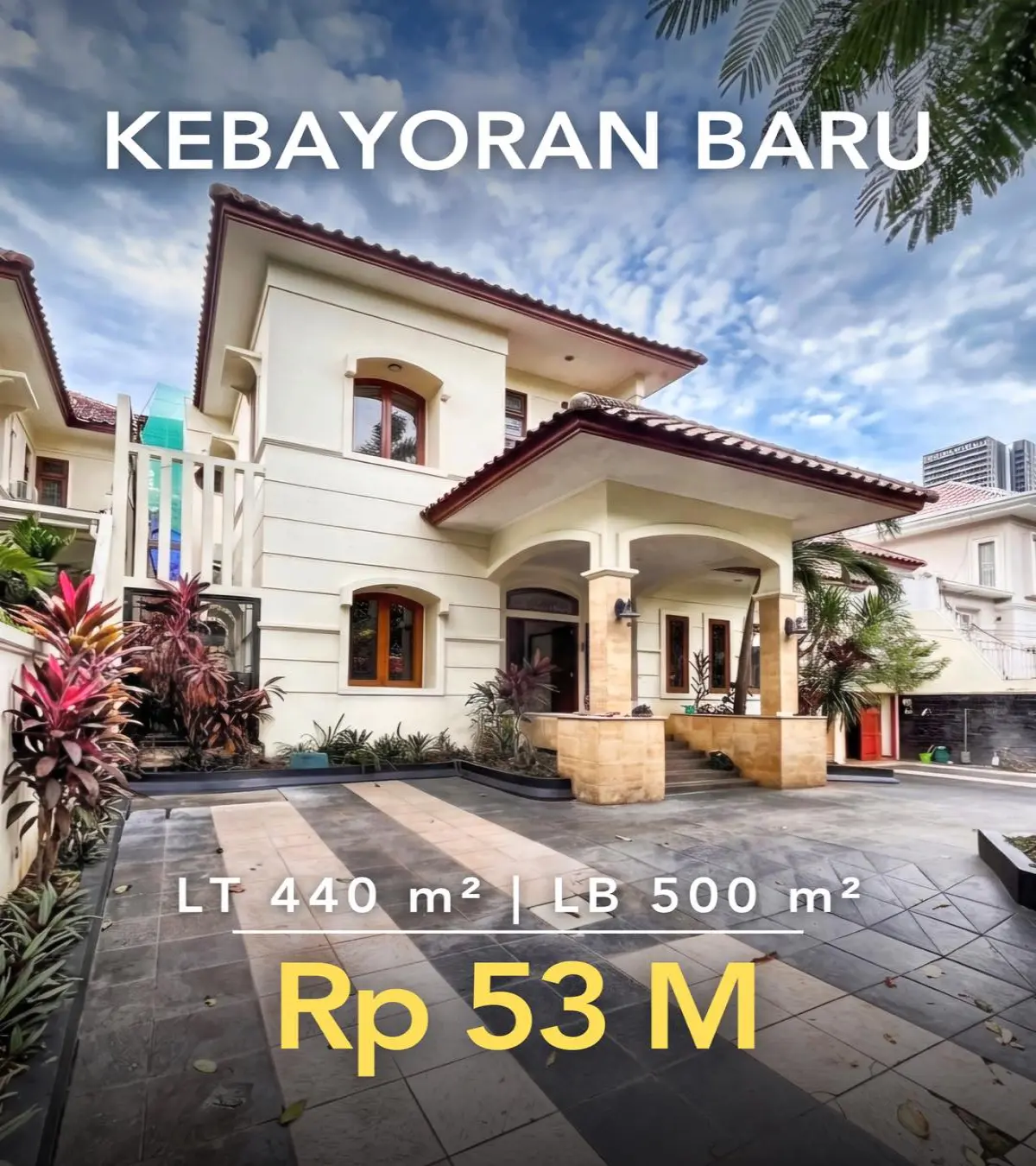 Rumah Dijual Brawijaya Kebayoran Baru Siap Huni