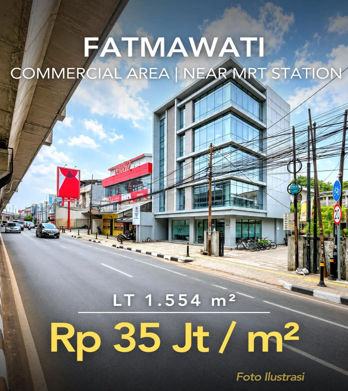 Tanah Komersial Dijual di Cilandak Jakarta Selatan – LT 1.554 m², SHM