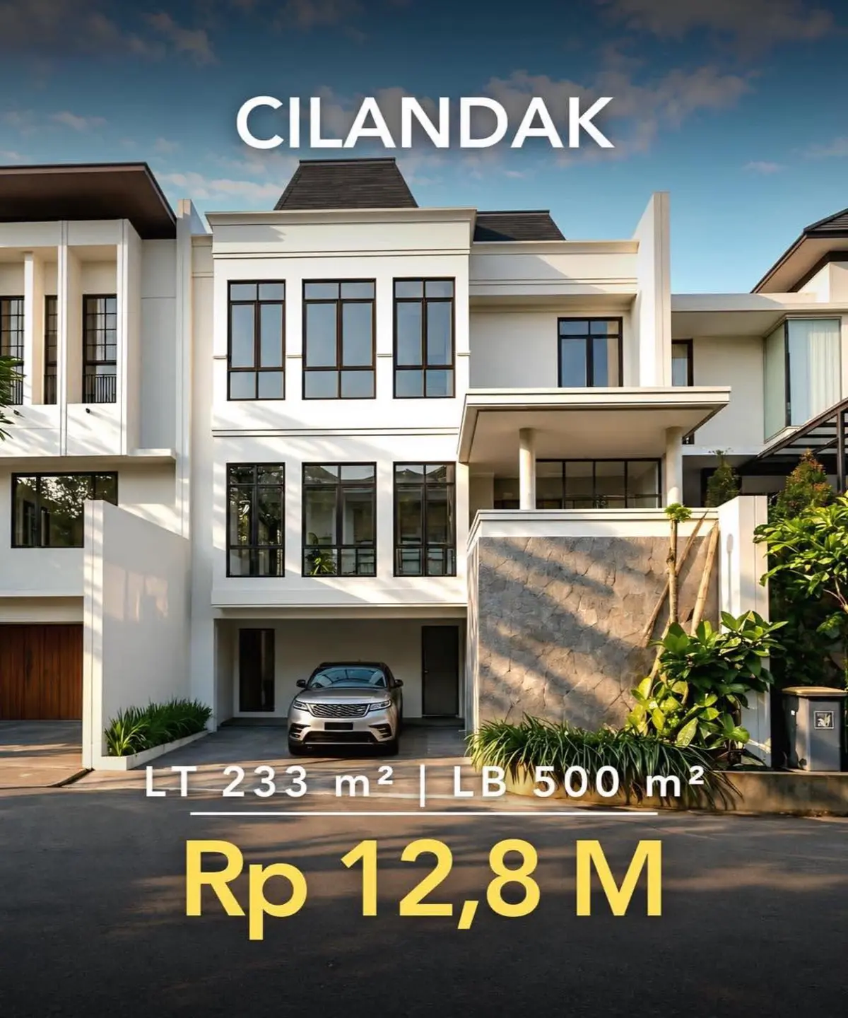 Rumah Modern Classic Dijual di Cilandak – Townhouse, Private Lift & Rooftop