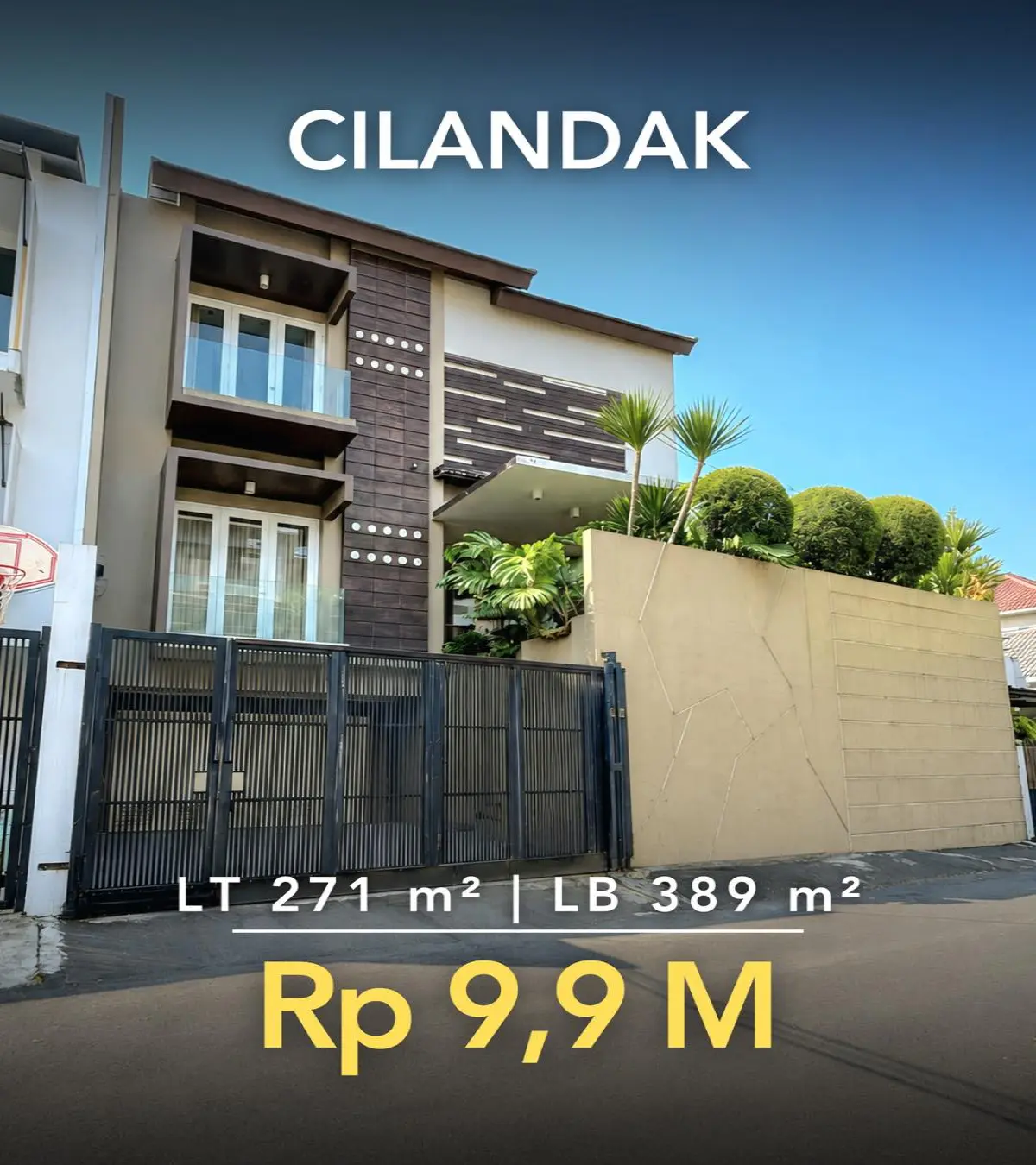 Rumah Dijual Ampera Kemang Cilandak – Bangunan Baru 3 Lantai, Private Pool, Hook