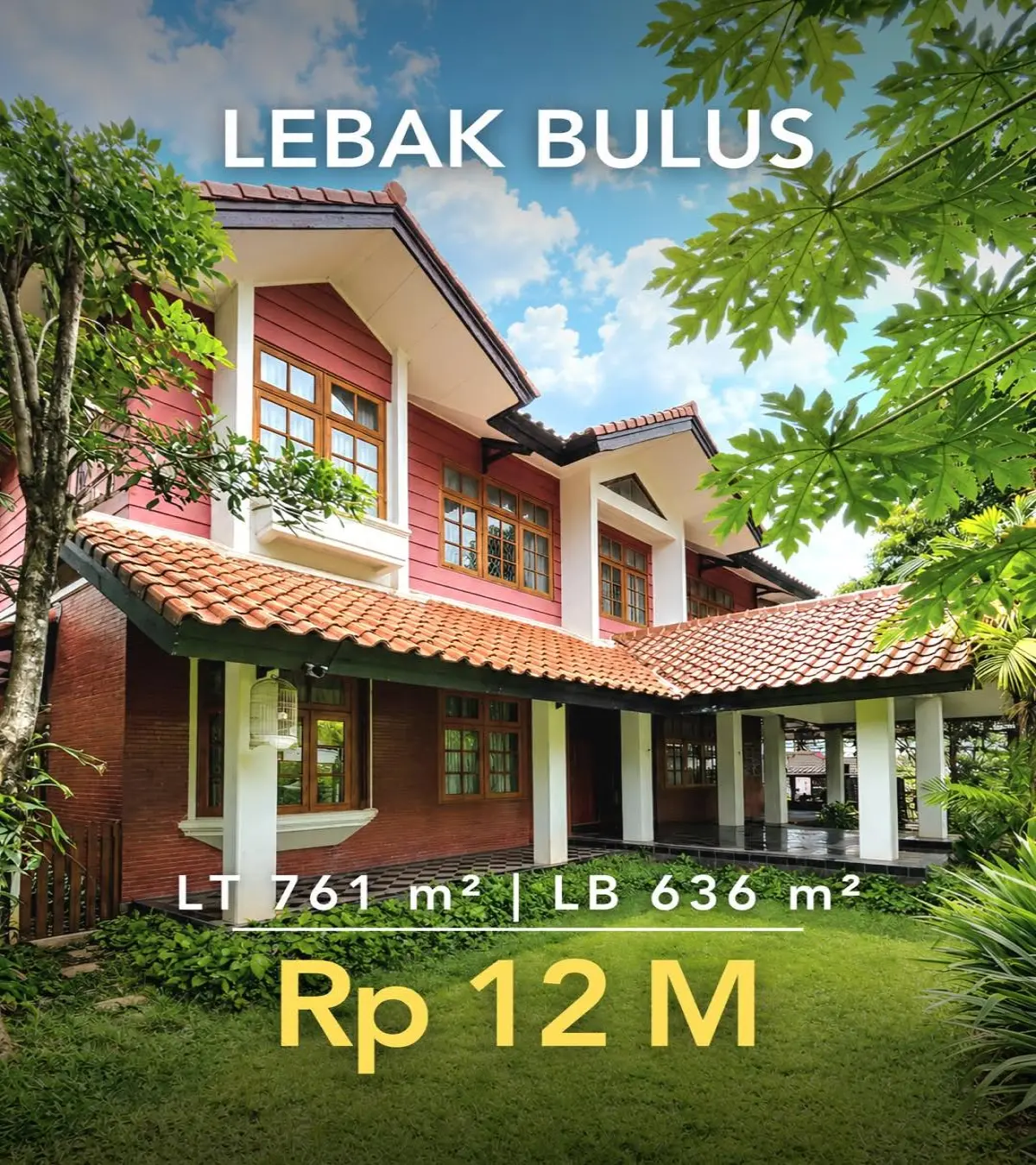 Rumah Dijual di Lebak Bulus Jakarta Selatan – LT 761 m², Posisi Hook, 8 KT