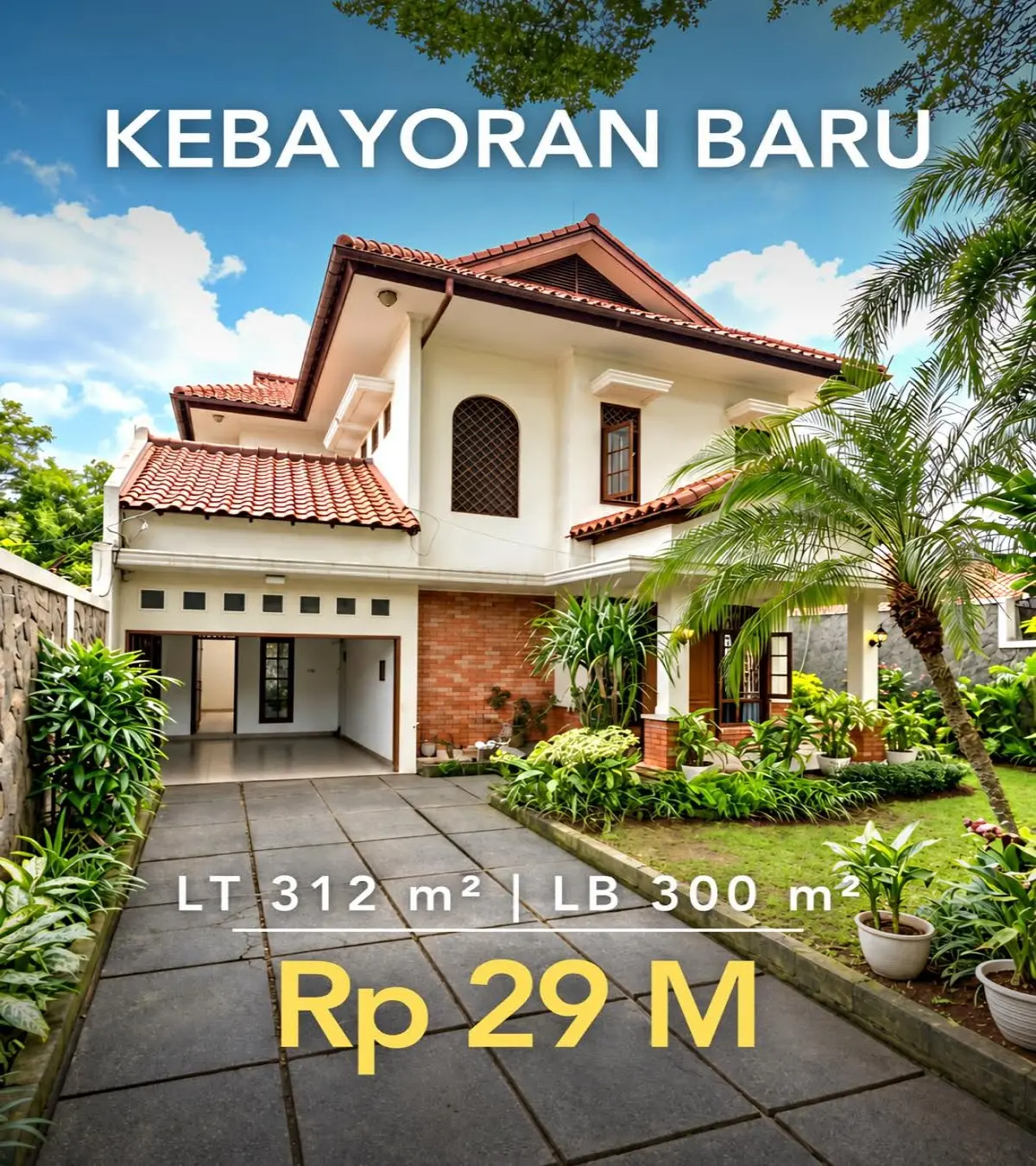 Rumah Asri dan Terawat Dijual di Kebayoran Baru – LT 312 m², SHM