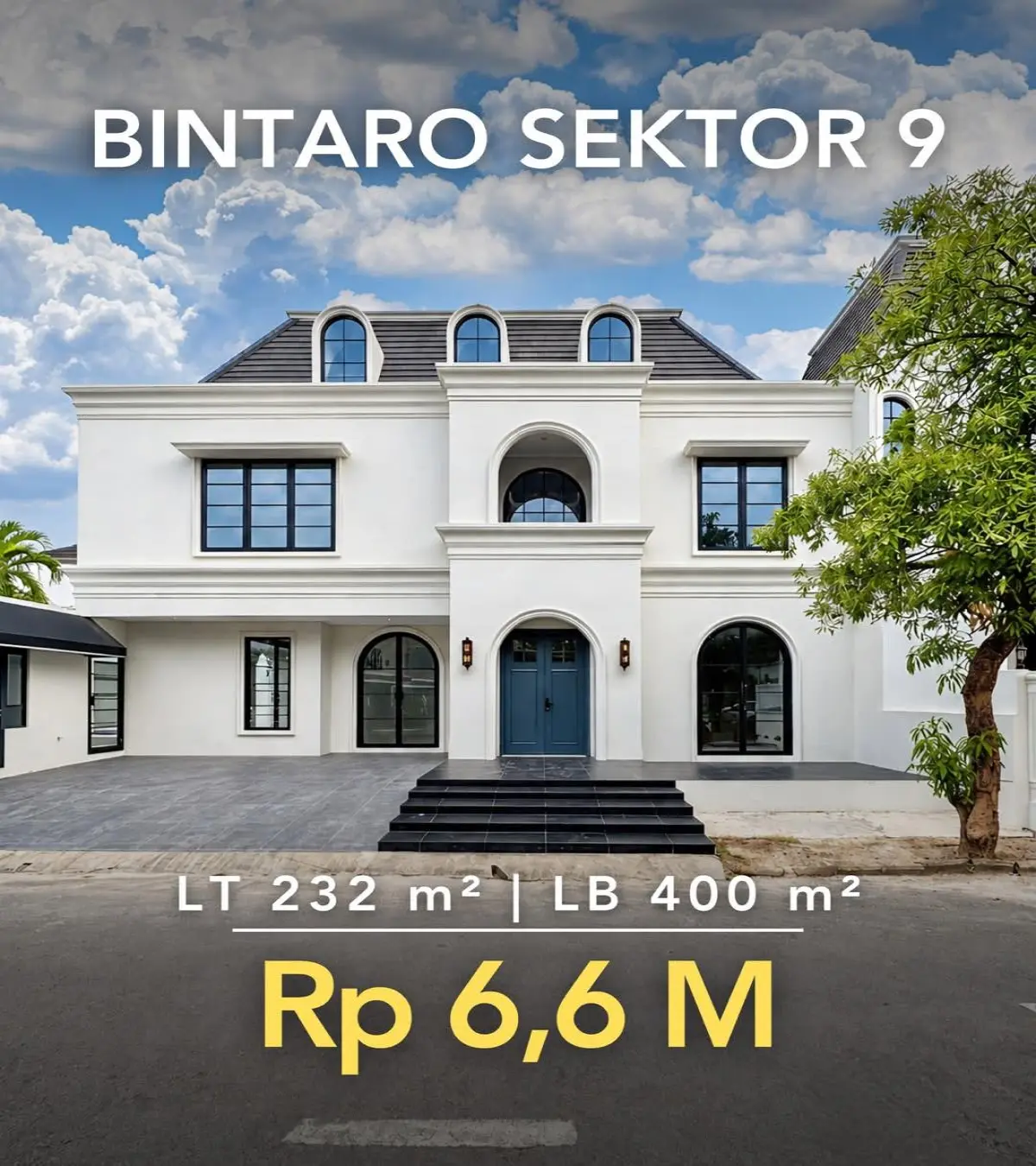 Rumah Brand New American Classic Dijual di Bintaro Tangerang Selatan – Swimming Pool