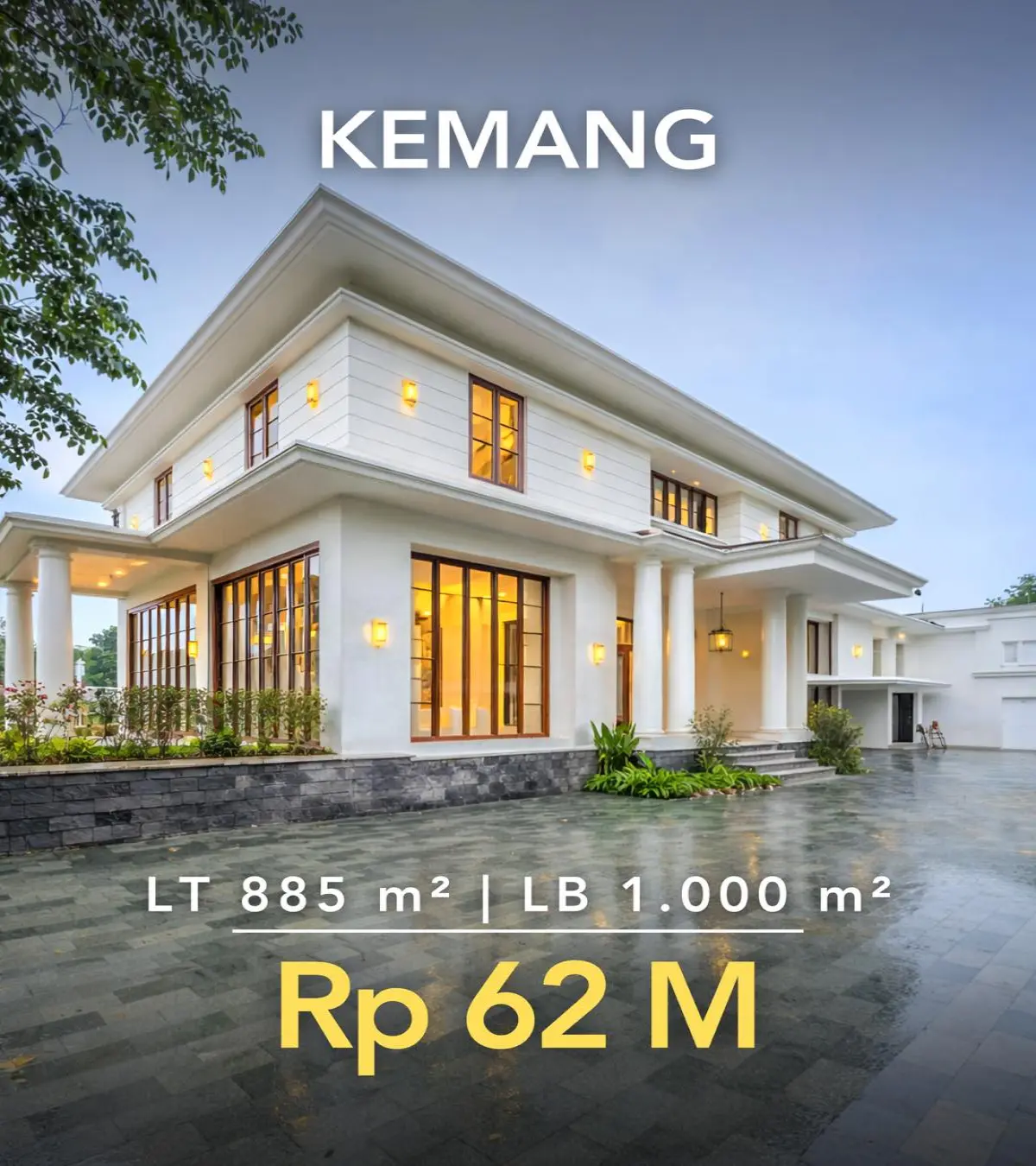 Brand New Luxury House Dijual di Kemang – 7 Kamar, Swimming Pool & Fully Furnished