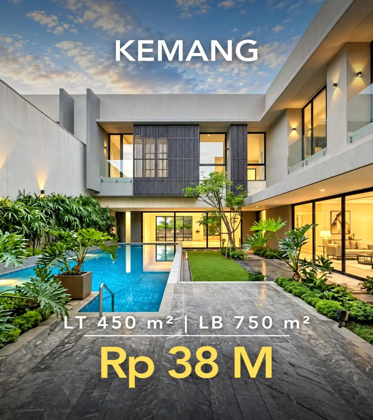 Brand New Luxury House Dijual di Kemang Jakarta Selatan – Private Lift, Pool & Full Marble